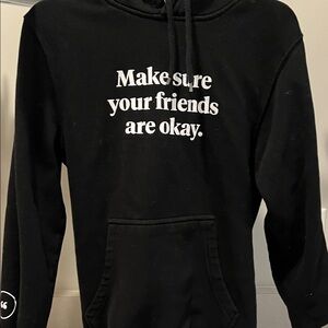 Black Hoodie with Positive Message